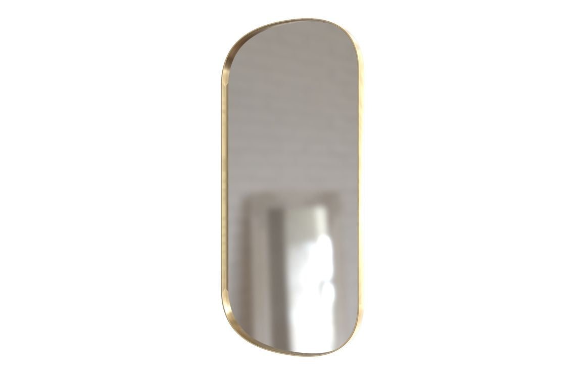 Kenji 800x400mm Oblong Mirror - Brushed Brass