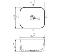 Bain Deep 420mm Washbowl