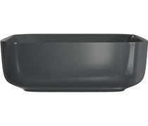 Luxey 400mm Ceramic Square Washbowl & Waste - Matt Black