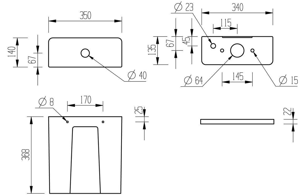 Tilia Rimless Close Coupled Part Shrouded Short Projection WC & Soft Close Seat