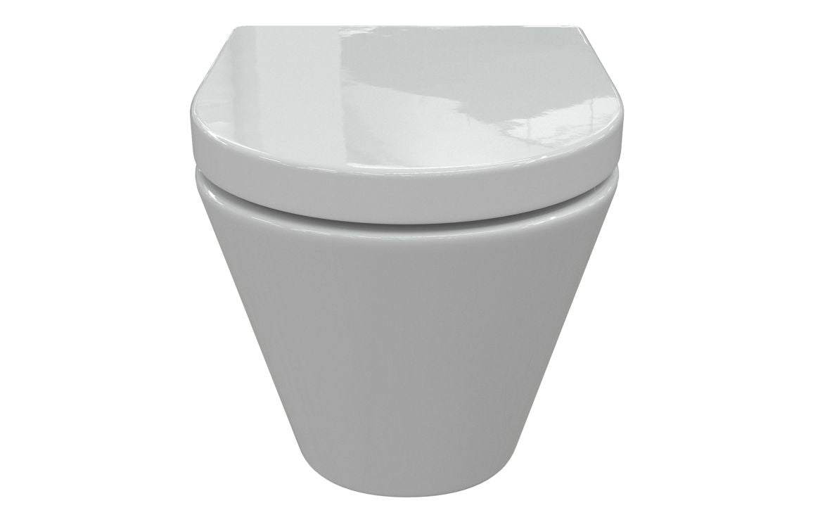 Cilantro Swirlux™ Short Projection Wall Hung WC & Soft Close Seat