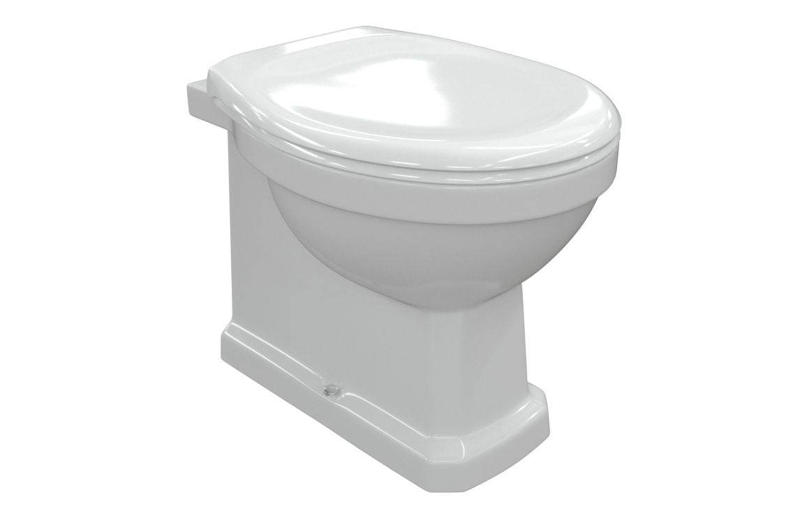 Sherbourne Soft Close Toilet Seat Only - White