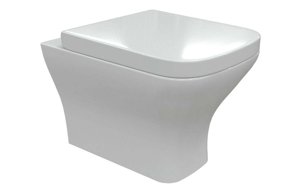 Cedarwood Rimless Back To Wall WC & Wrapover Soft Close Seat