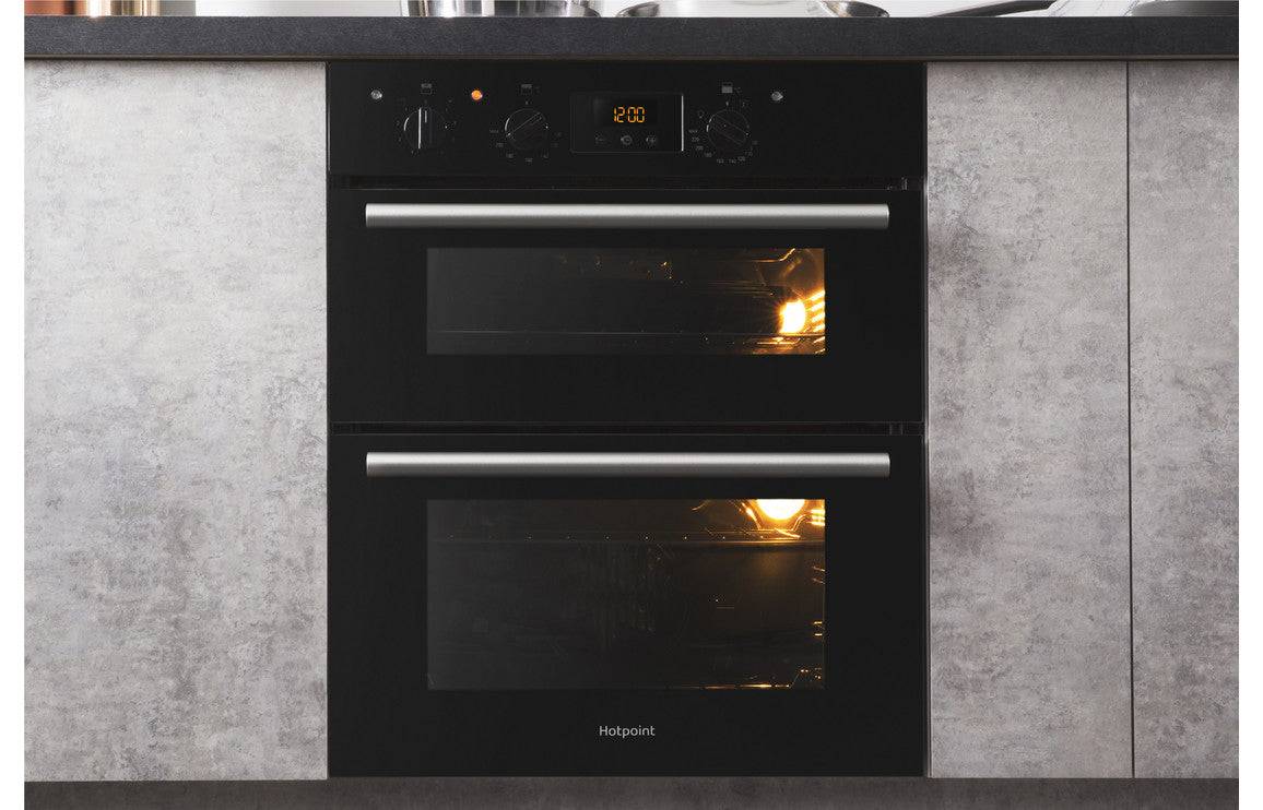 Hotpoint DU2 540 BL B/U Double Electric Oven - Black