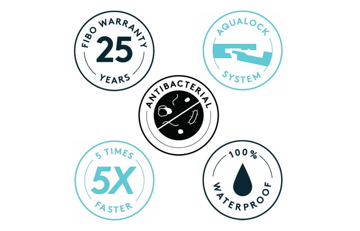 Fibo Urban - Denver White (Straight Herringbone)