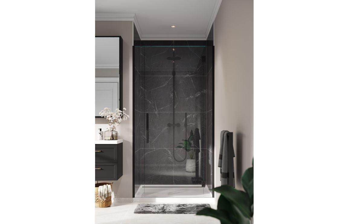 Fibo Marble - Black Marble (Tile Effect)