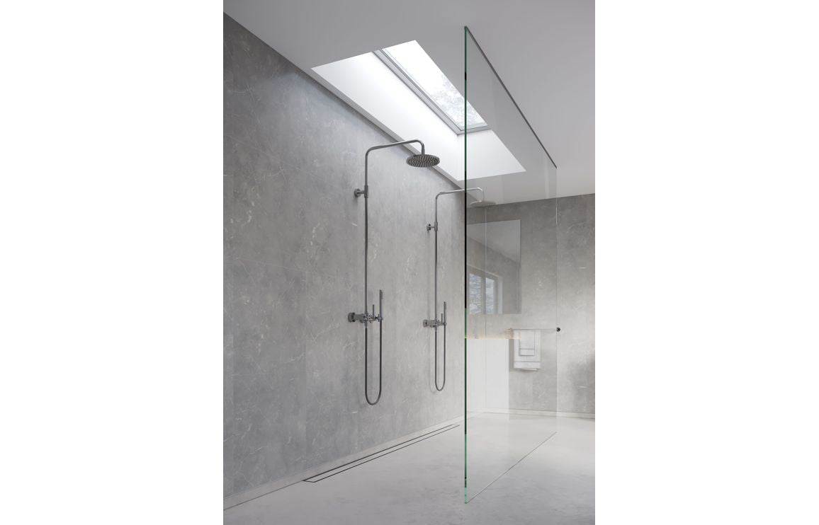 Fibo Marble - Grey Marble (Tile Effect)