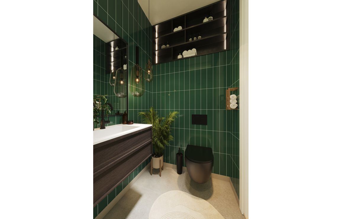 Fibo Urban - Bottle Green (Stacked Subway)