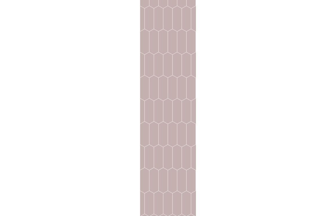 Fibo Urban - Dusky Pink (Elongated Hexagonal)