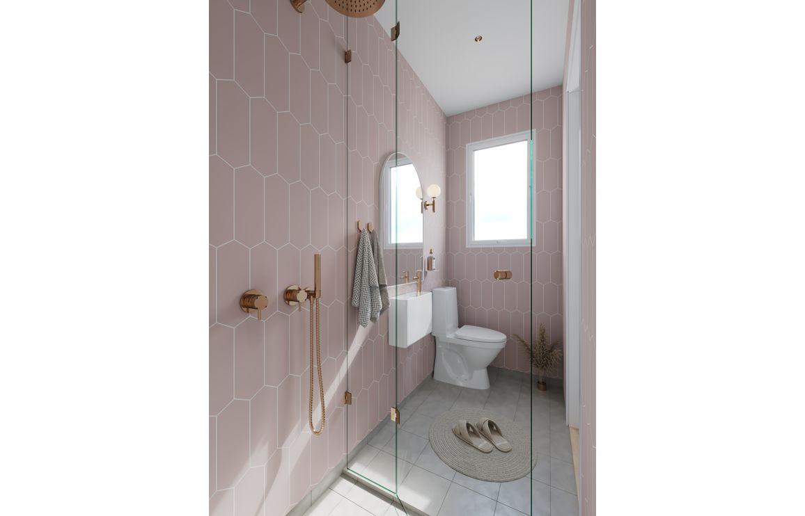 Fibo Urban - Dusky Pink (Elongated Hexagonal)