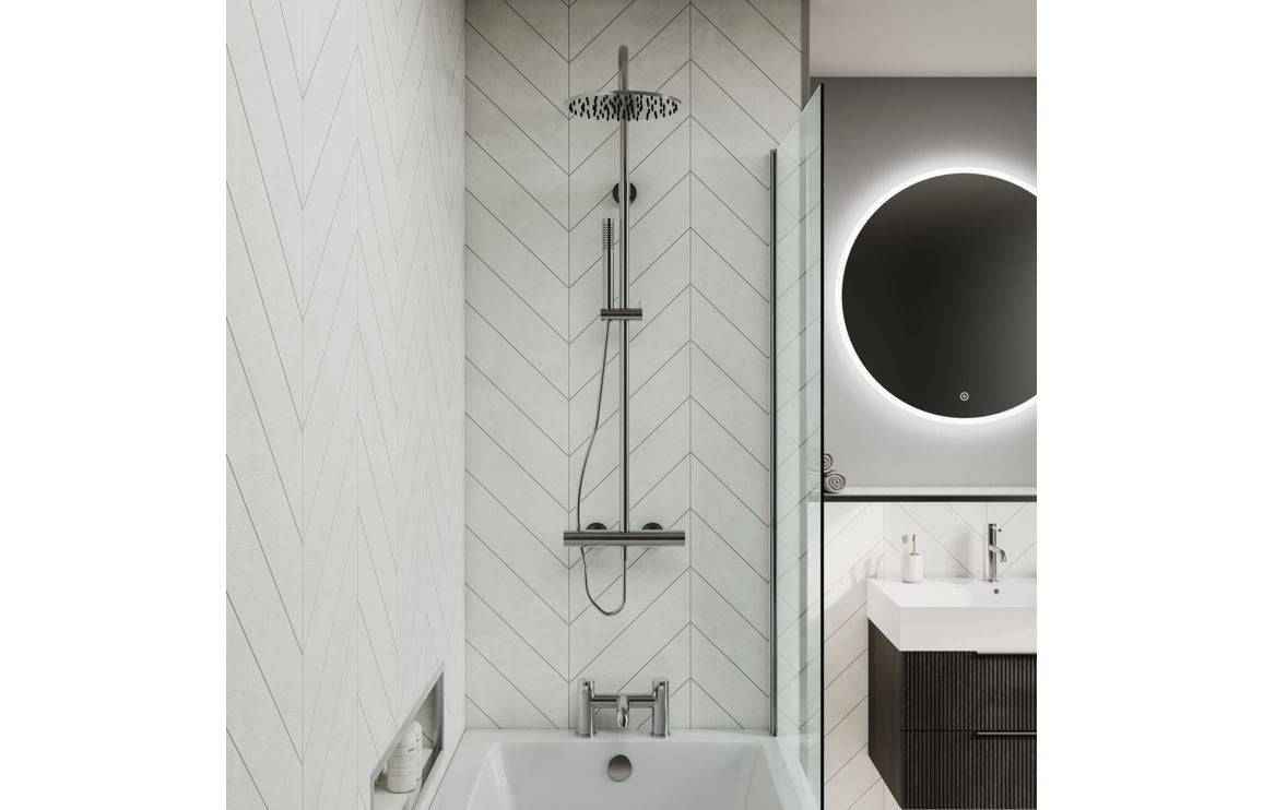 Fibo Chevron Bathroom Panels: Stylish, Versatile, Classy