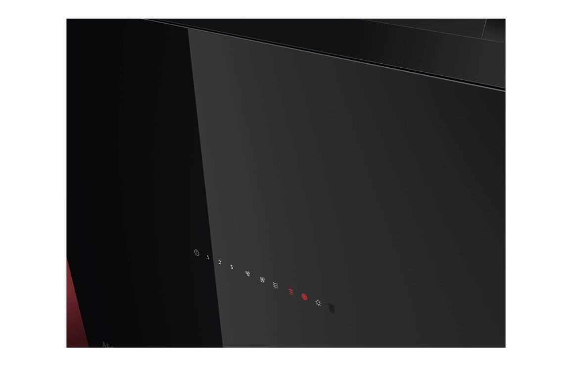 AEG GV77D61SB 60cm Angled Chimney Hood - Black