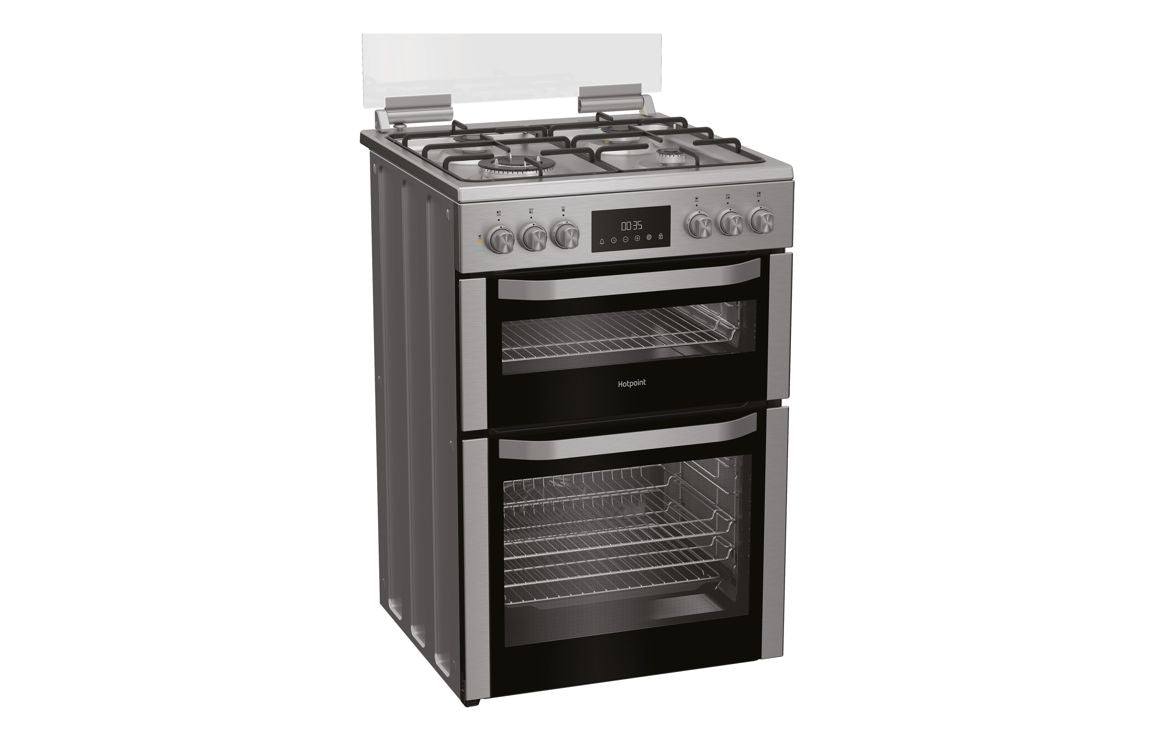 Hotpoint HDD6GDC2WX Dual Fuel Cooker - St/Steel