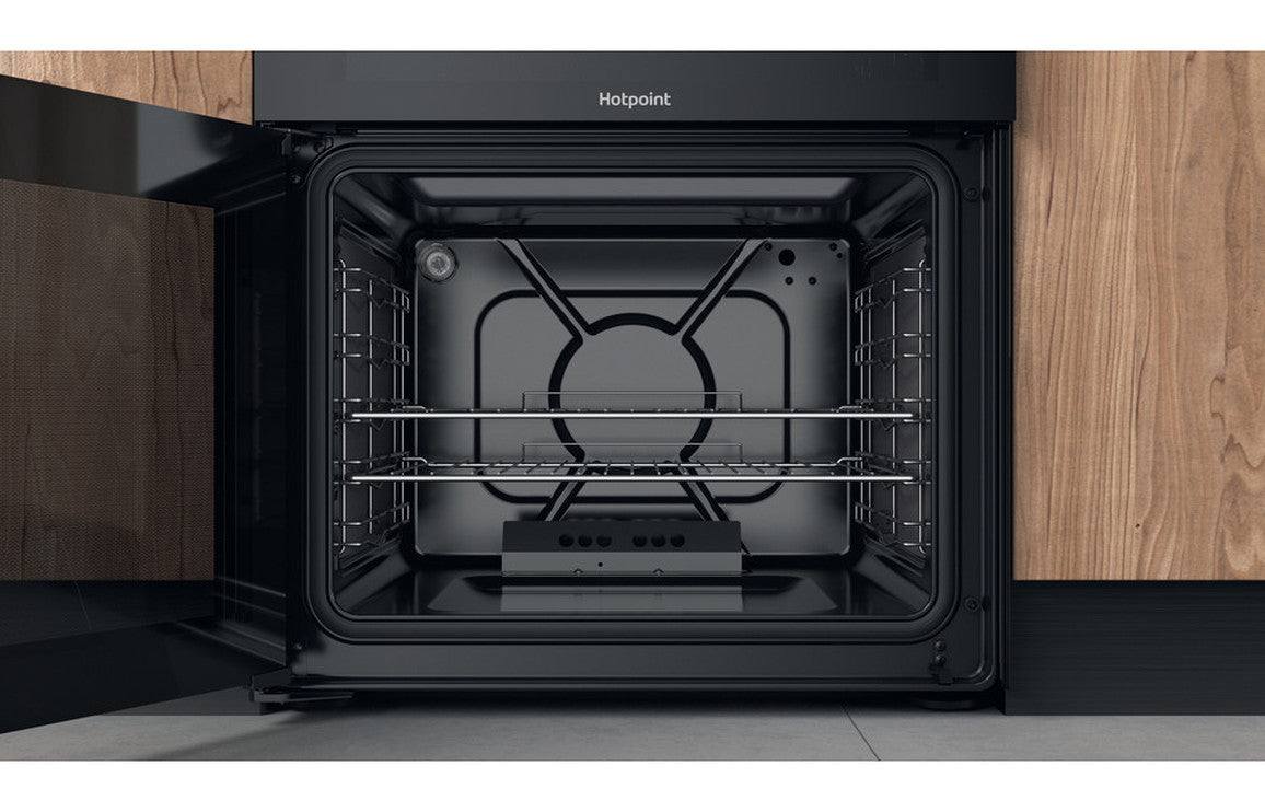 Hotpoint HDM67G0CCB/UK Gas Cooker - Black