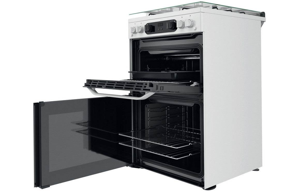 Hotpoint HDM67G0CCW/UK Gas Cooker - White