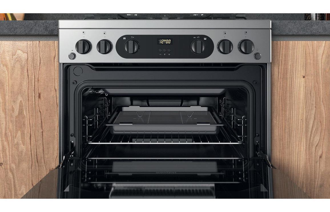 Hotpoint HDM67G0CCX/UK Gas Cooker - St/Steel