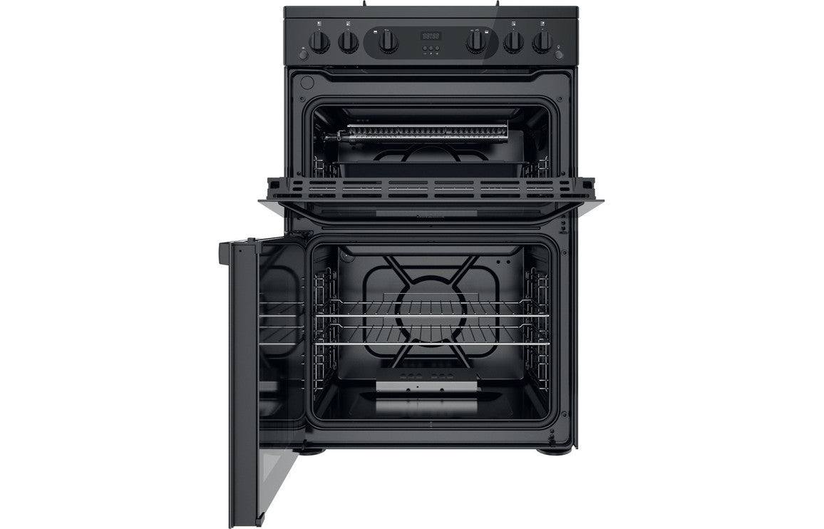 Hotpoint HDM67G0CMB/UK Gas Cooker - Black