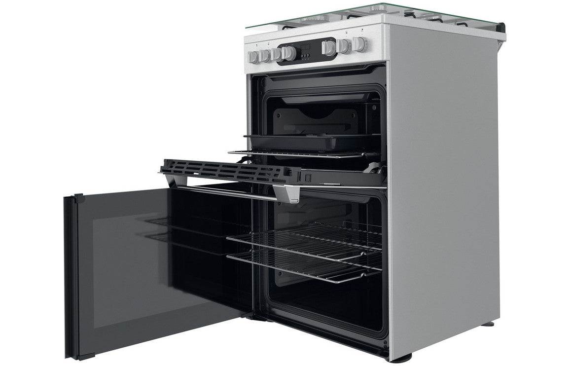 Hotpoint Dual Fuel Cooker - St/Steel/Black/White