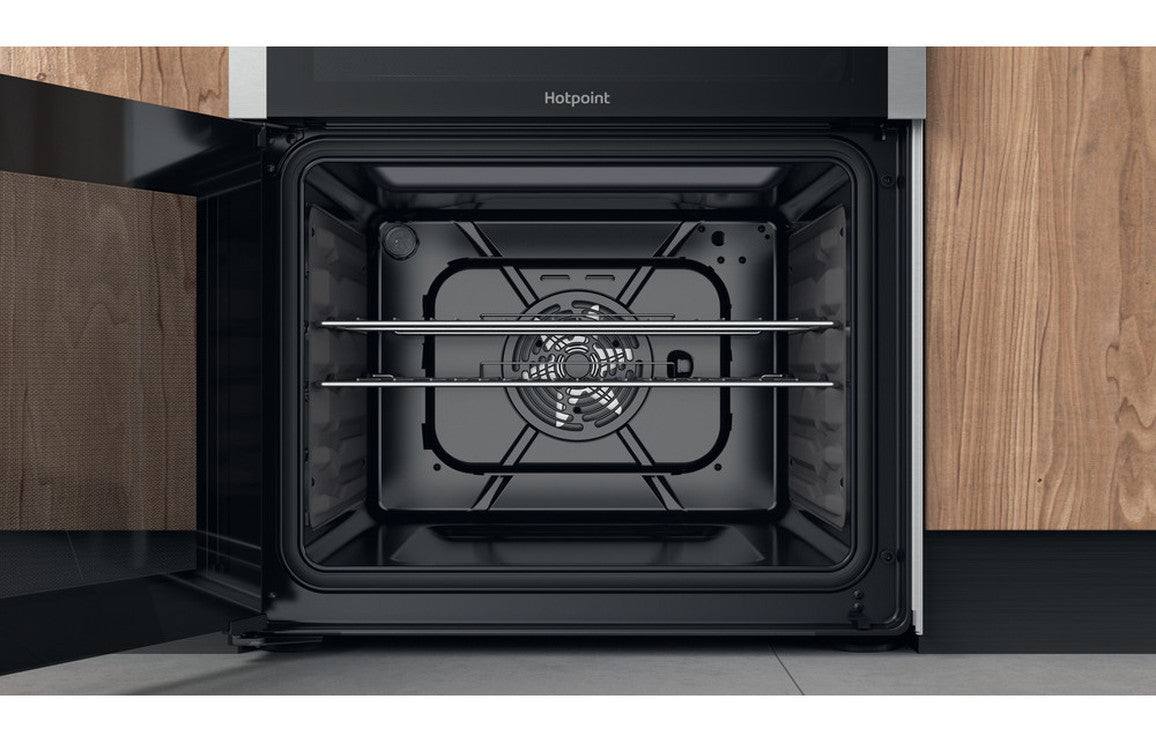 Hotpoint Dual Fuel Cooker - St/Steel/Black/White