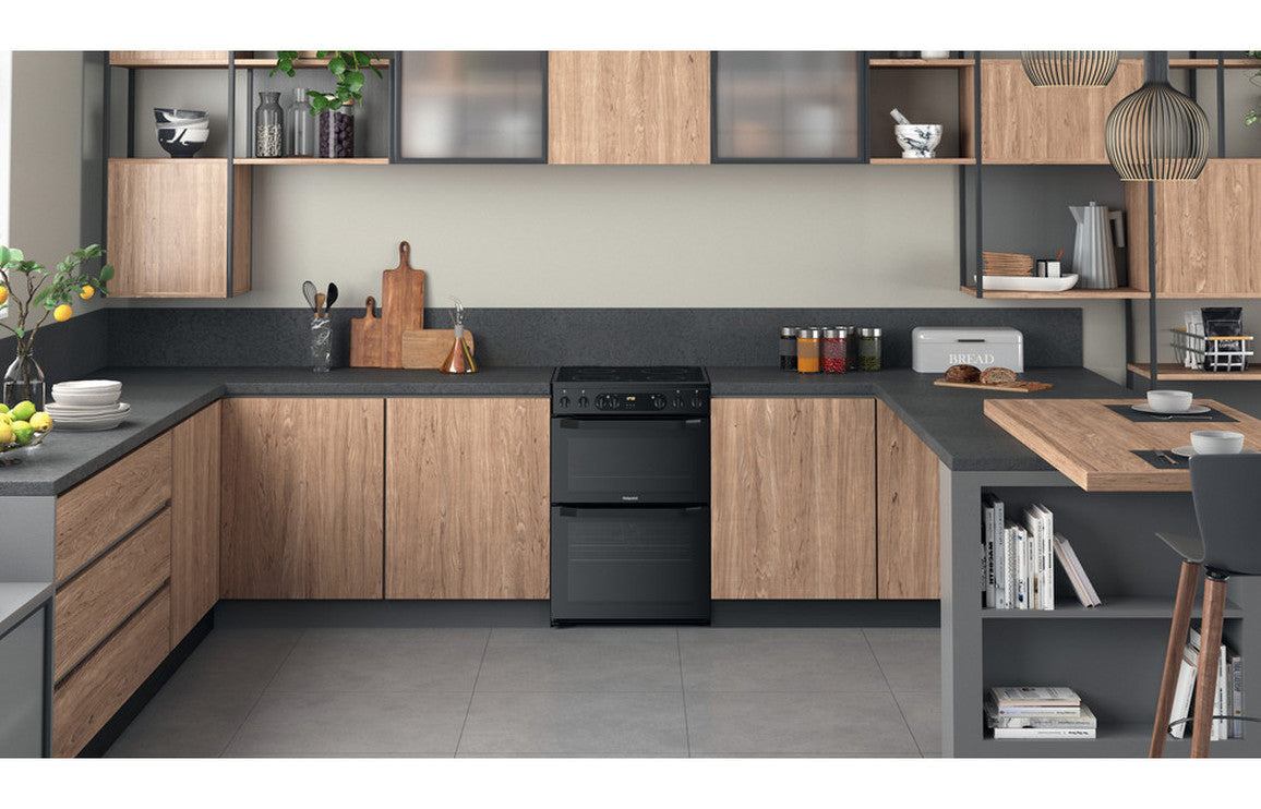 Hotpoint HDM67V9CMB/UK Electric Cooker - Black