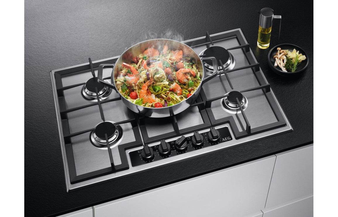 AEG HGB75420YM 75cm Gas Hob - St/Steel