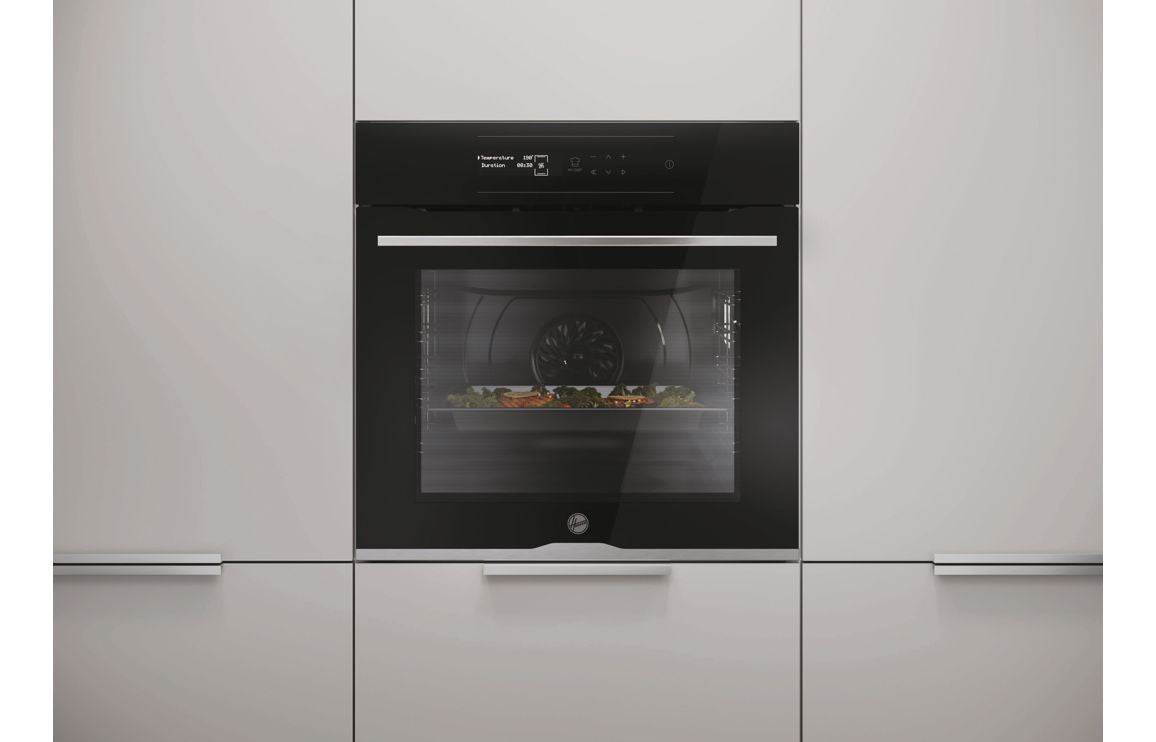 Hoover H500 HOC5S0978INPWF Single Pyrolytic Oven - Black