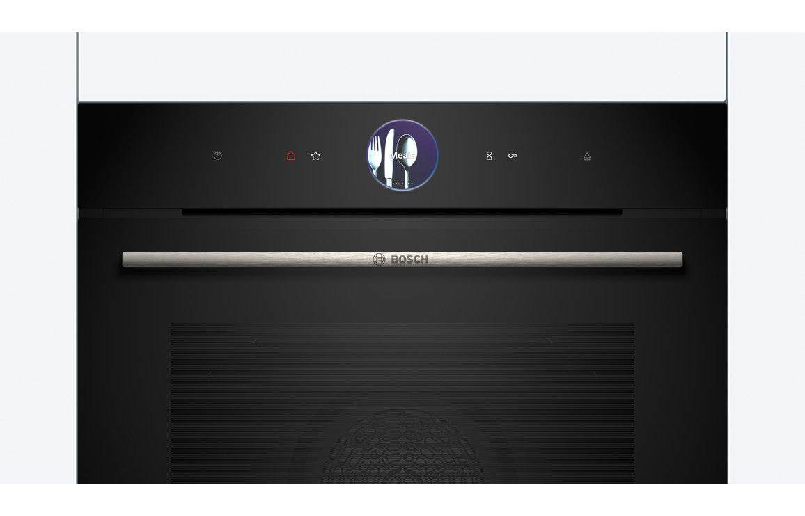 Bosch Series 8 HRG7764B1B Single Pyrolytic Oven w/Added Steam - Black