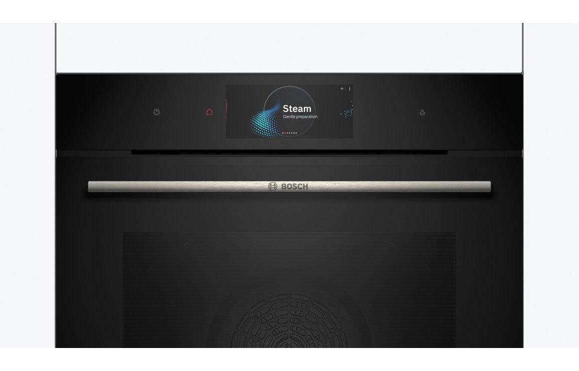 Bosch Series 8 HSG7584B1 Single Electric Oven w/Steam - Black