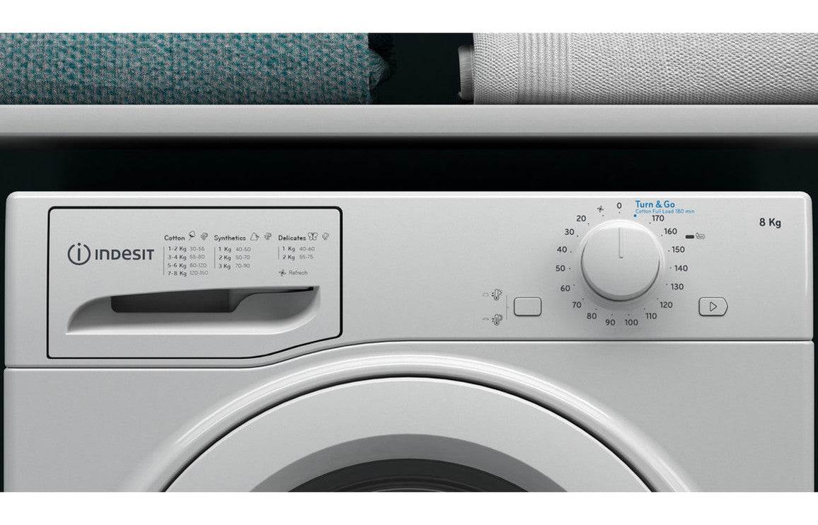 Indesit I2 D81W UK F/S 8kg Condenser Tumble Dryer - White