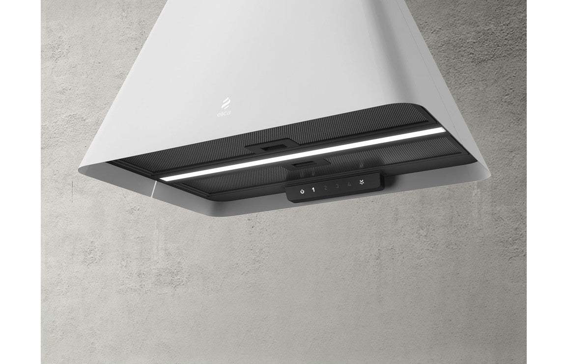 Elica Ikona 60cm Suspended Hood - White,Stainless Steel,Black