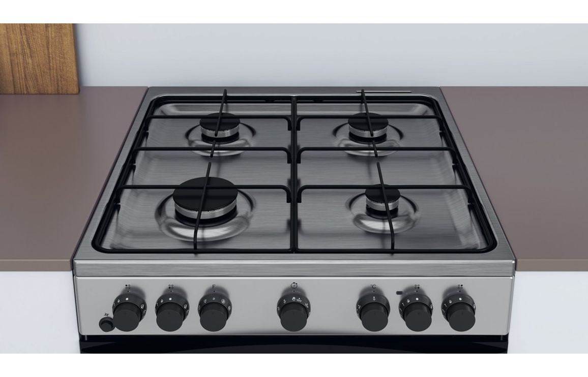 Indesit IS67G5PHX/UK Dual Fuel Single Cooker - St/Steel