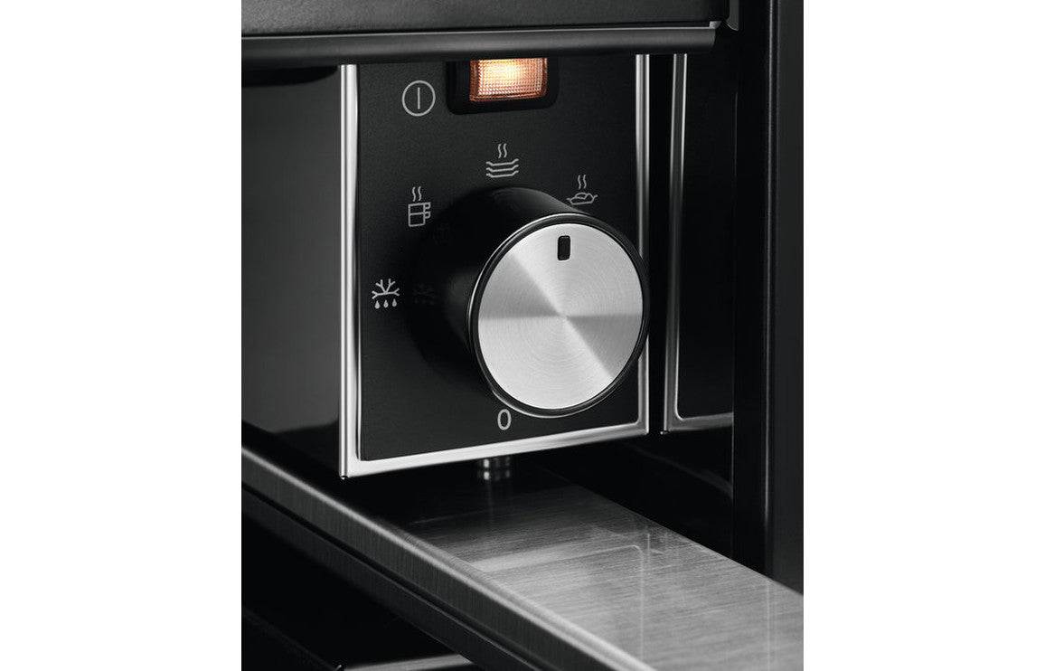 AEG KDK911424M 14cm Warming Drawer - Black Glass & St/Steel