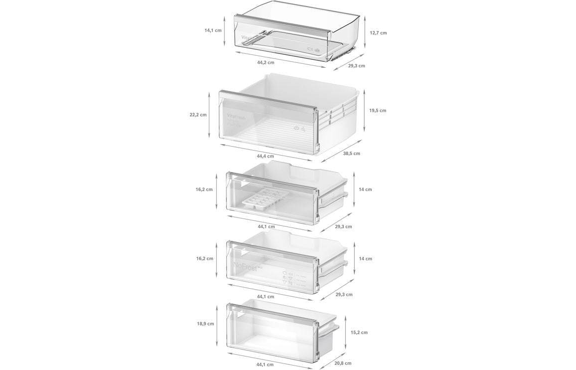 Bosch Series 4 KIN96VFD0 B/I Frost Free 60/40 Fridge Freezer