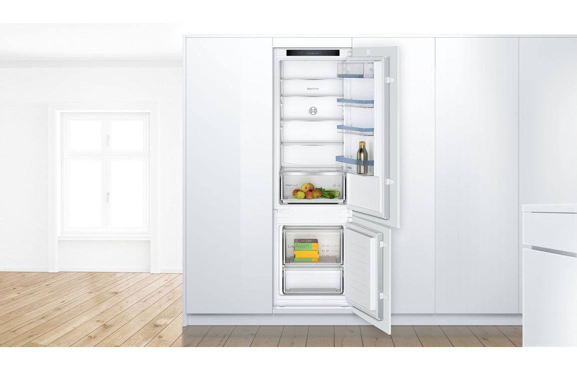 Bosch Series 4 KIV87VSE0G B/I Low Frost 70/30 Fridge Freezer (Sliding Hinge)