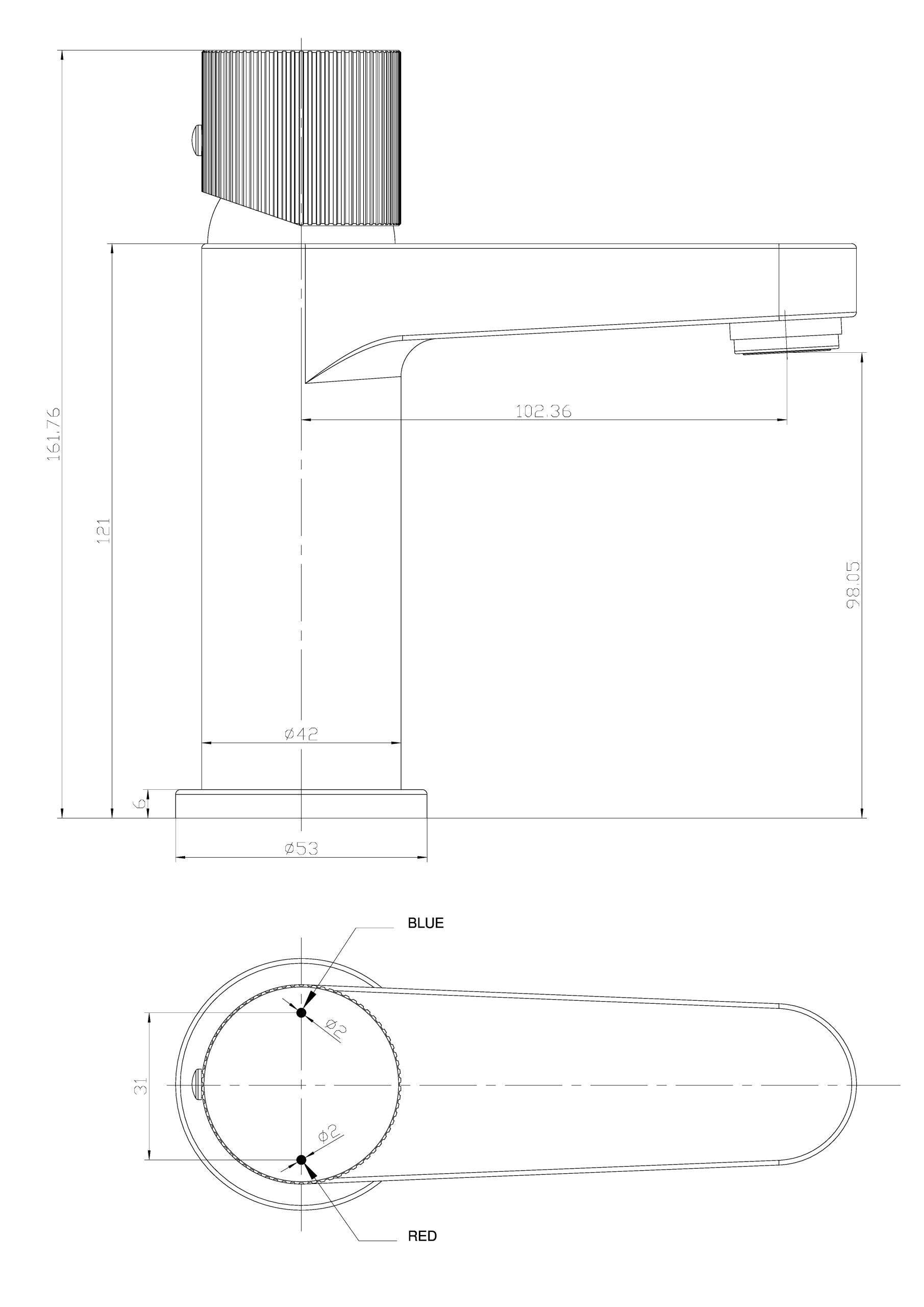 Mono Basin Mixer Brushed Brass
