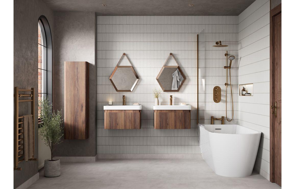 Kanto 500x433mm Hexagonal Mirror - Bronze