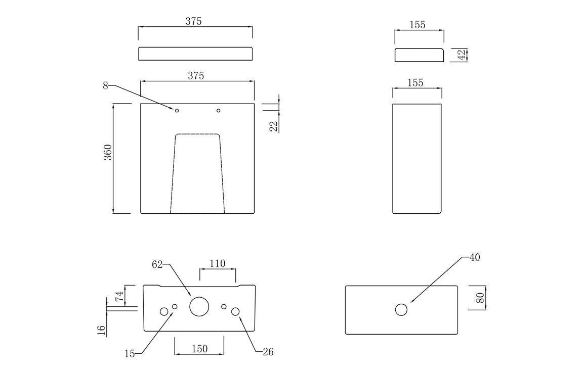 Laurus Close Coupled Open Back Comfort Height WC & Soft Close Seat