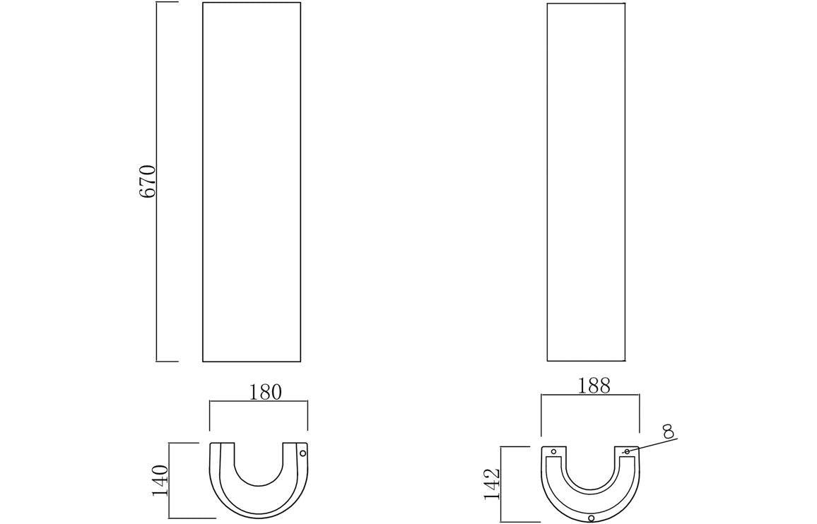 Laurus 500x390mm 1TH Basin & Full Pedestal