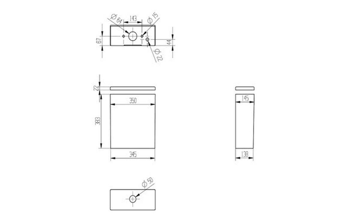 Cilantro Swirlux™ Short Projection Close Coupled Open Back WC & Soft Close Seat