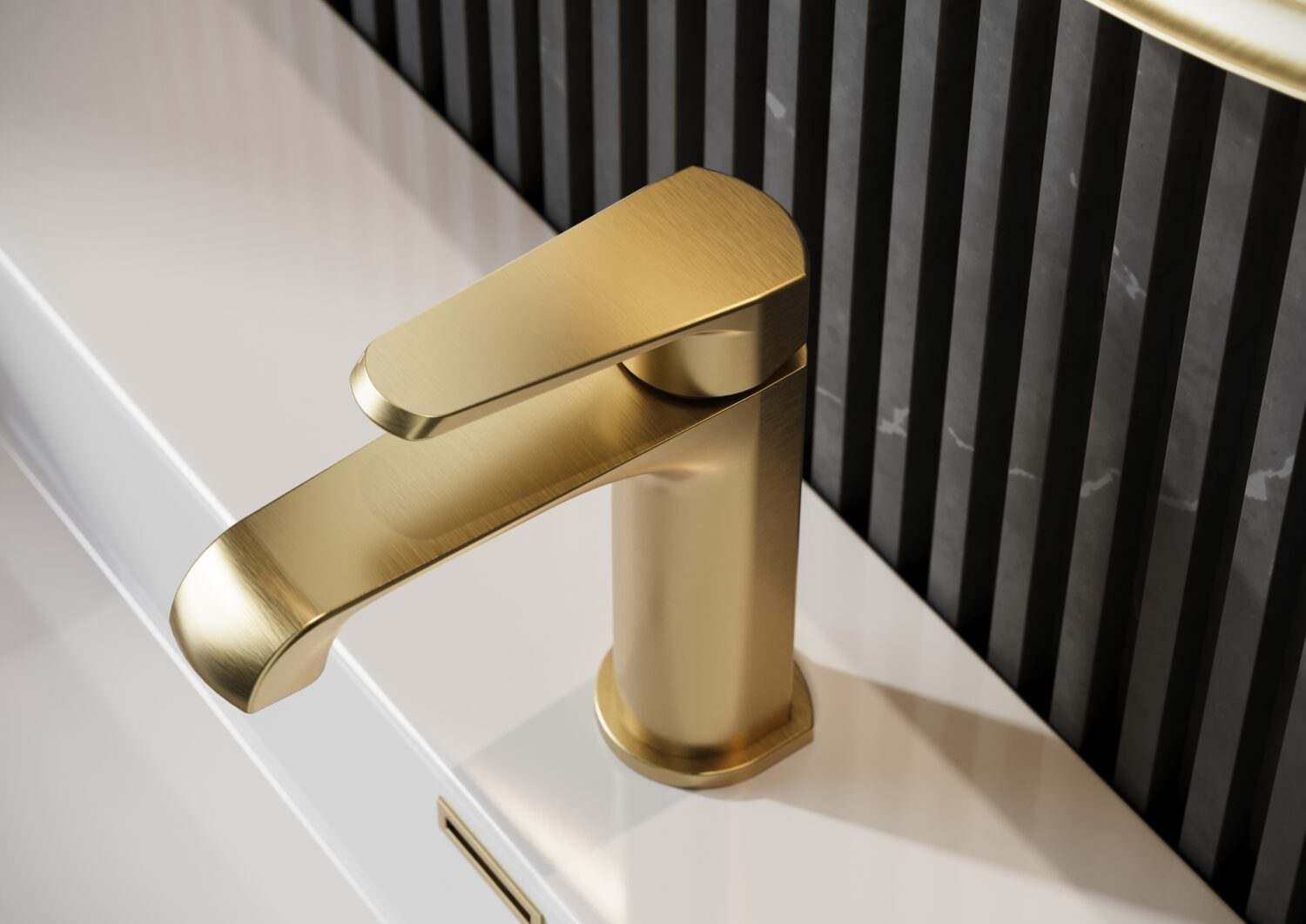 Montana Mono Basin Mixer Brushed Brass