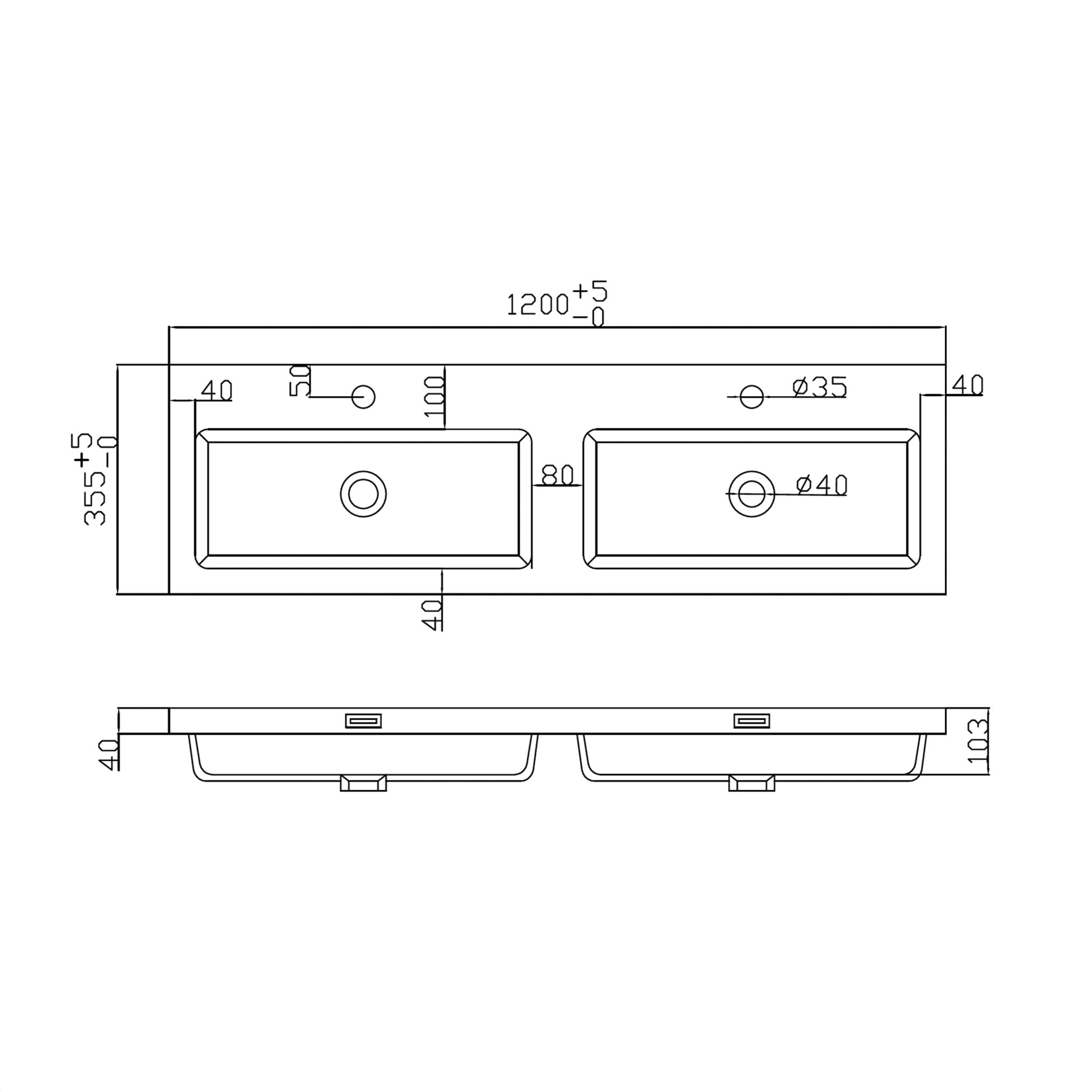 Muro 1200 Basin