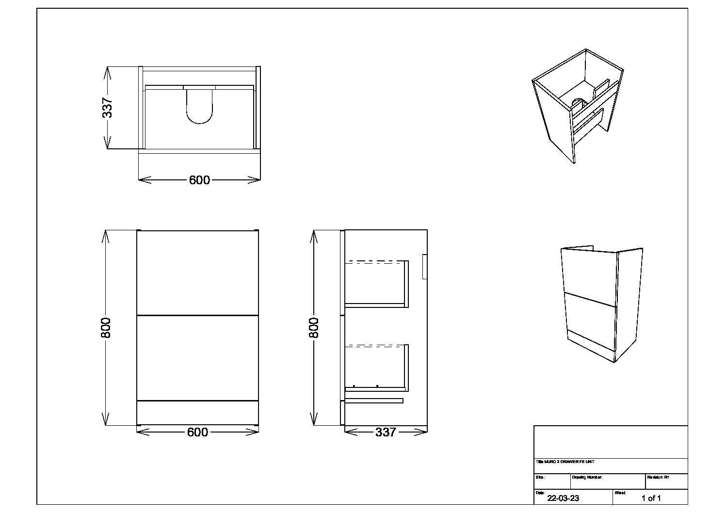 Muro 600 Floor Cabinet