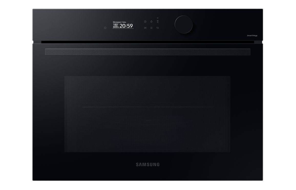 Samsung Oven, Compact & Warming Drawer Pack 2 - Black Glass (NV7B5775XAK/U4, NQ5B5763DBK/U4 & NL20T8100WK/UR)