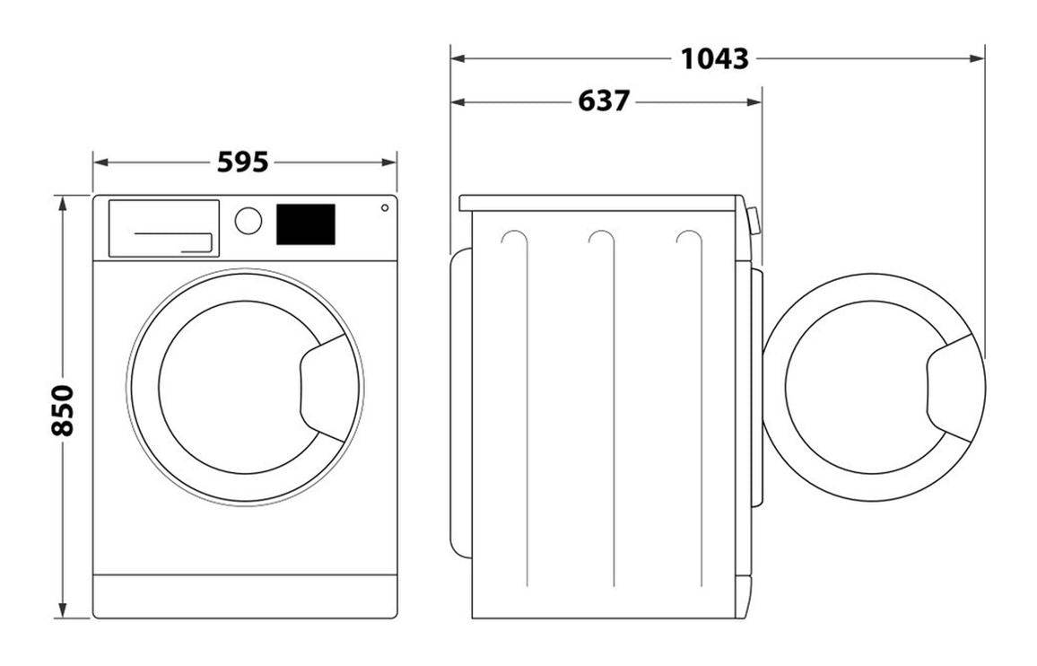 Hotpoint NSWF 946 W UK F/S 9kg 1400rpm Washing Machine - White