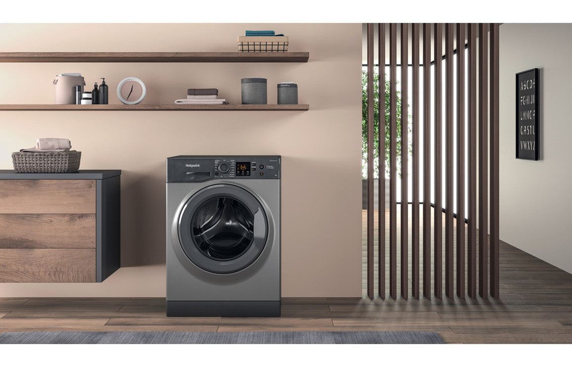 Hotpoint NSWM 863C GG UK N F/S 8kg 1600rpm Washing Machine - Graphite