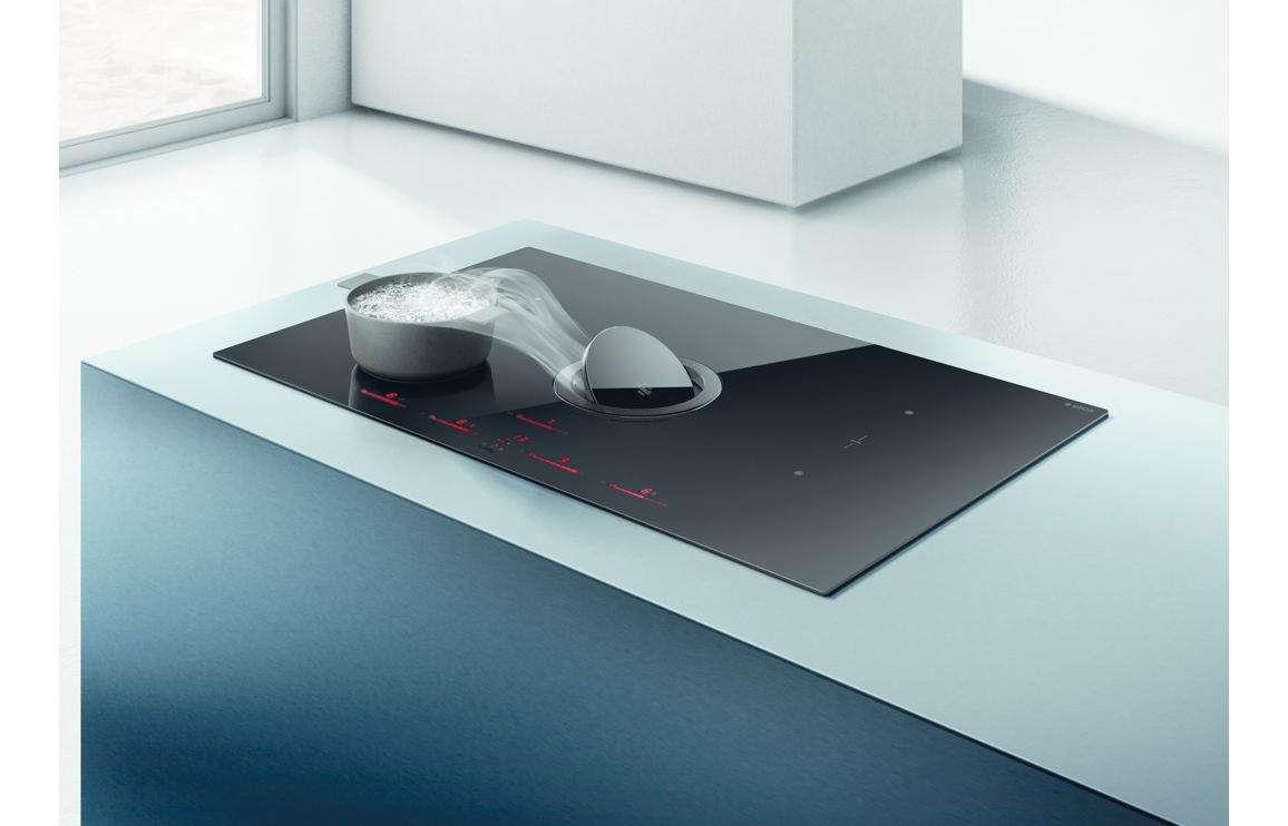 Elica NikolaTesla Switch 85cm Venting Induction Hob (Ducting) - Black