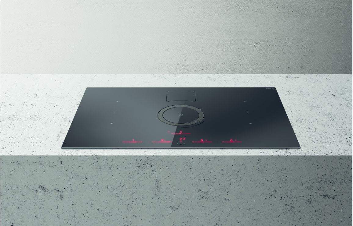 Elica NikolaTesla Switch 85cm Venting Induction Hob (Recirculating) - Black