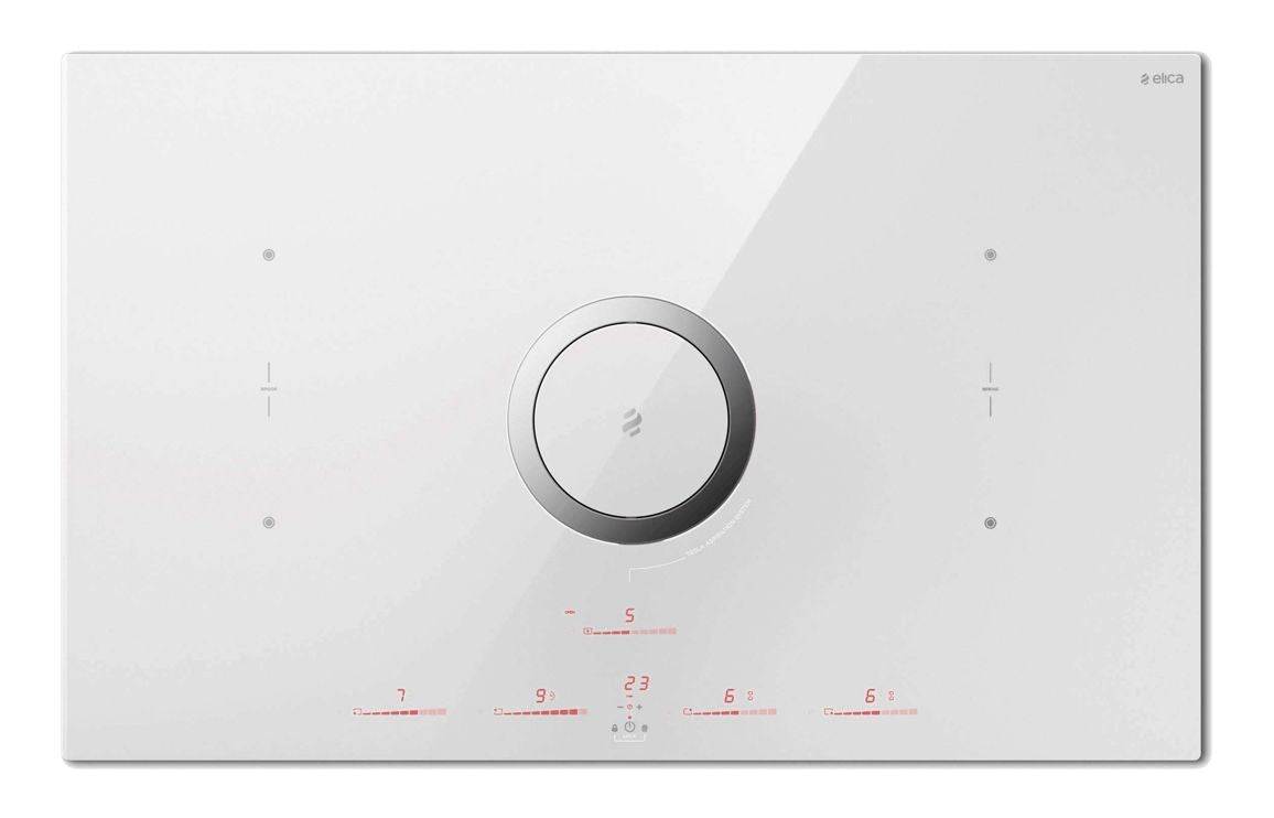 Elica NikolaTesla Switch 85cm Venting Induction Hob (Ducting) - White