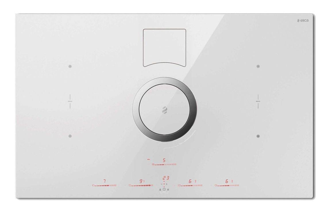 Elica NikolaTesla Switch 85cm Venting Induction Hob (Recirculating) - White