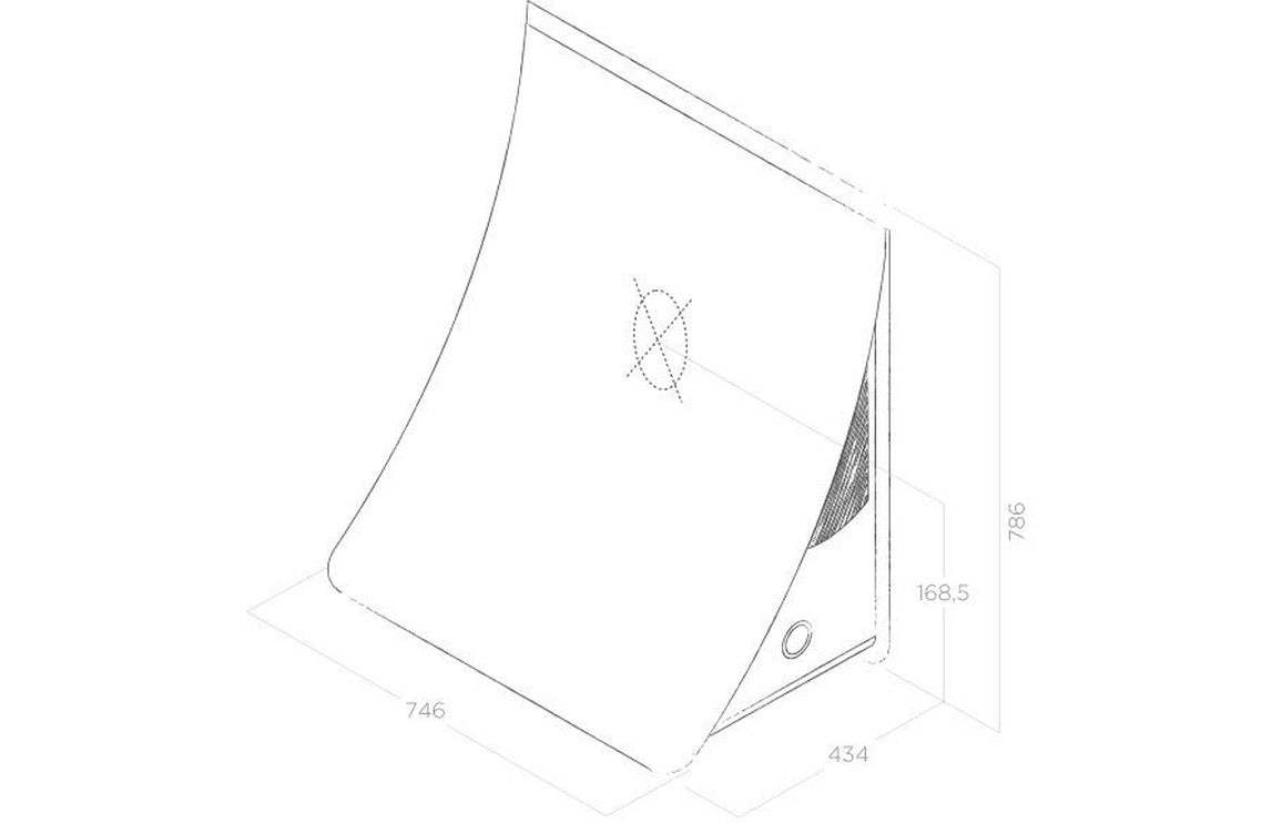 Elica Nuance 75cm Wall Chimney Hood - Paintable